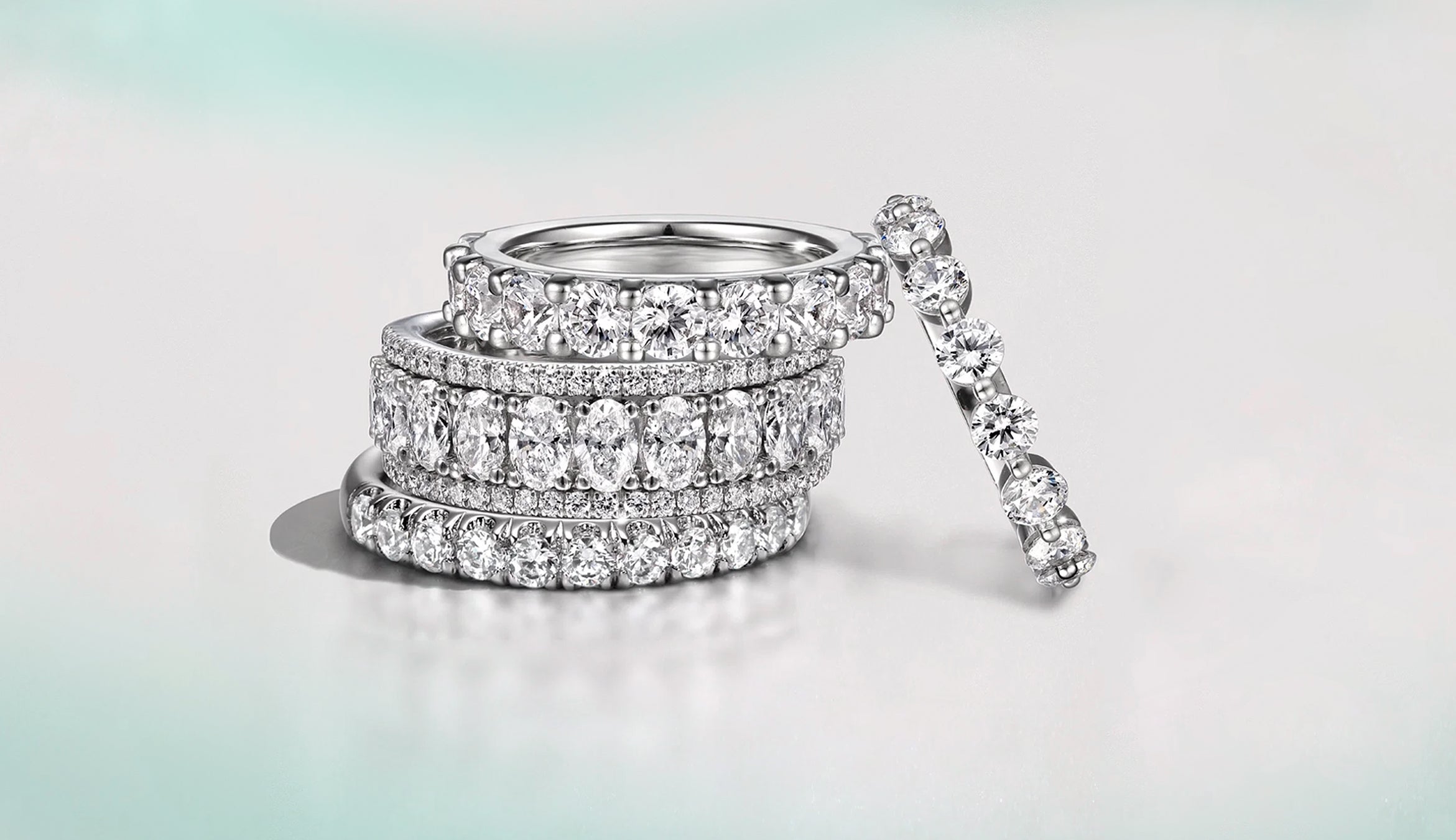 Pave Wedding Bands KNT Jewelry