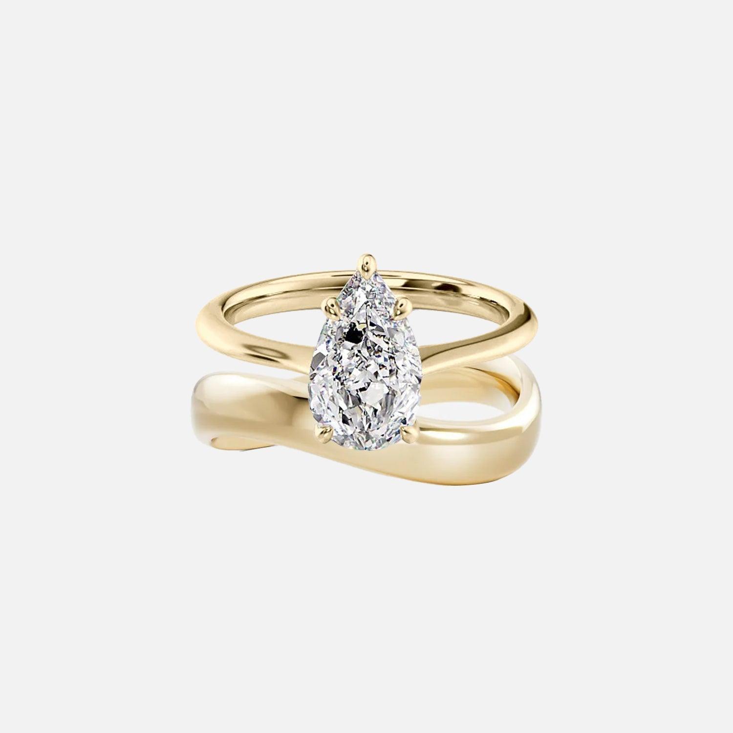 Pear Glamour Ring Stack - KNT - Engagement Rings, Wedding Bands & Fine Jewelry