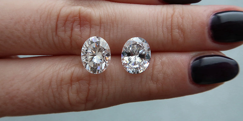Moissanite vs lab diamond price