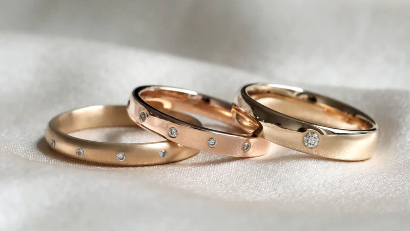 flush setting engagement ring