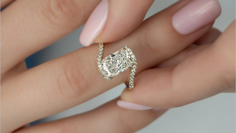 moissanite infinity ring