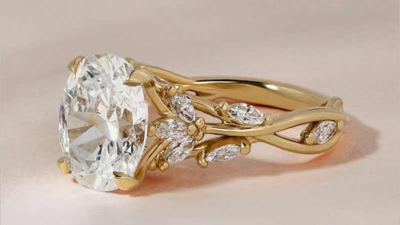 vintage moissanite ring