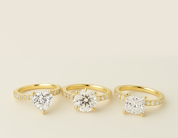 Pave Engagement Rings