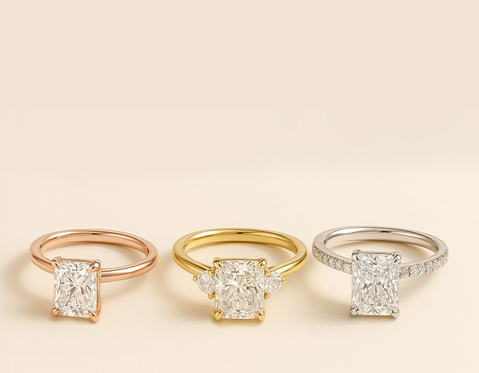 Radiant Cut Engagement Rings