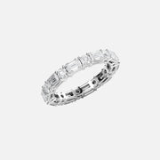  Alternating Emerald And Round Basket Eternity Ring 14k White Gold 3 3 002