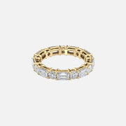 Alternating Emerald And Round Basket Eternity Ring 14k Yellow Gold 4 0 001