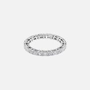  Alternating Emerald And Round Basket Eternity Ring 18k White Gold 1 7 002