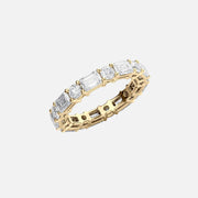  Alternating Emerald And Round Basket Eternity Ring 18k Yellow Gold 4 0 002