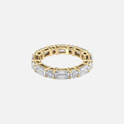 Alternating Emerald And Round Basket Eternity Ring 18k Yellow Gold 4 4 001