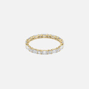  Alternating Emerald And Round U Prong Eternity Ring 18k Yellow Gold 1 5 001