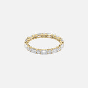  Alternating Emerald And Round U Prong Eternity Ring 18k Yellow Gold 2 0 001