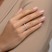  Alternating Radiant And Round Basket Eternity Ring 14k Yellow Gold 2 8 003