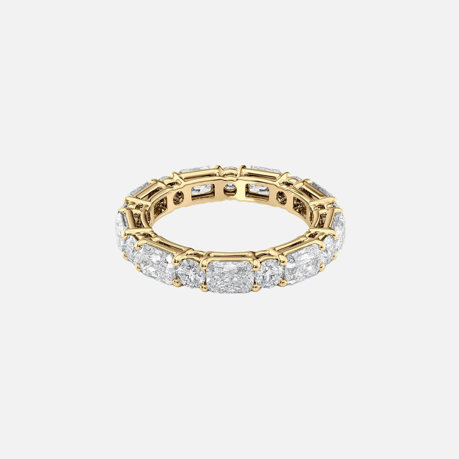  Alternating Radiant And Round Basket Eternity Ring 14k Yellow Gold 3 7 001