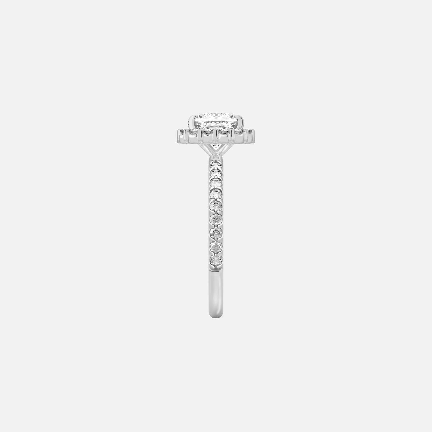 The Halo Amadora Cushion Pave Moissanite Ring - KNT - Engagement Rings, Wedding Bands & Fine Jewelry