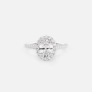 The Halo Amadora Oval Pave Moissanite Ring - KNT - Engagement Rings, Wedding Bands & Fine Jewelry