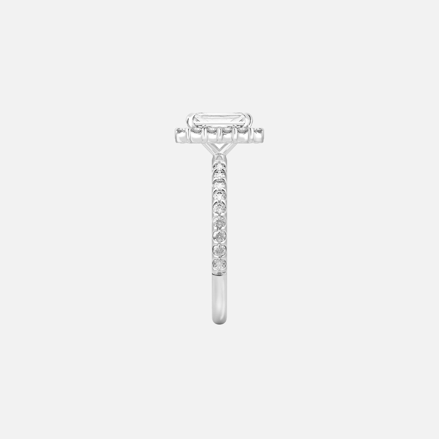 The Halo Amadora Radiant Pave Moissanite Ring - KNT - Engagement Rings, Wedding Bands & Fine Jewelry