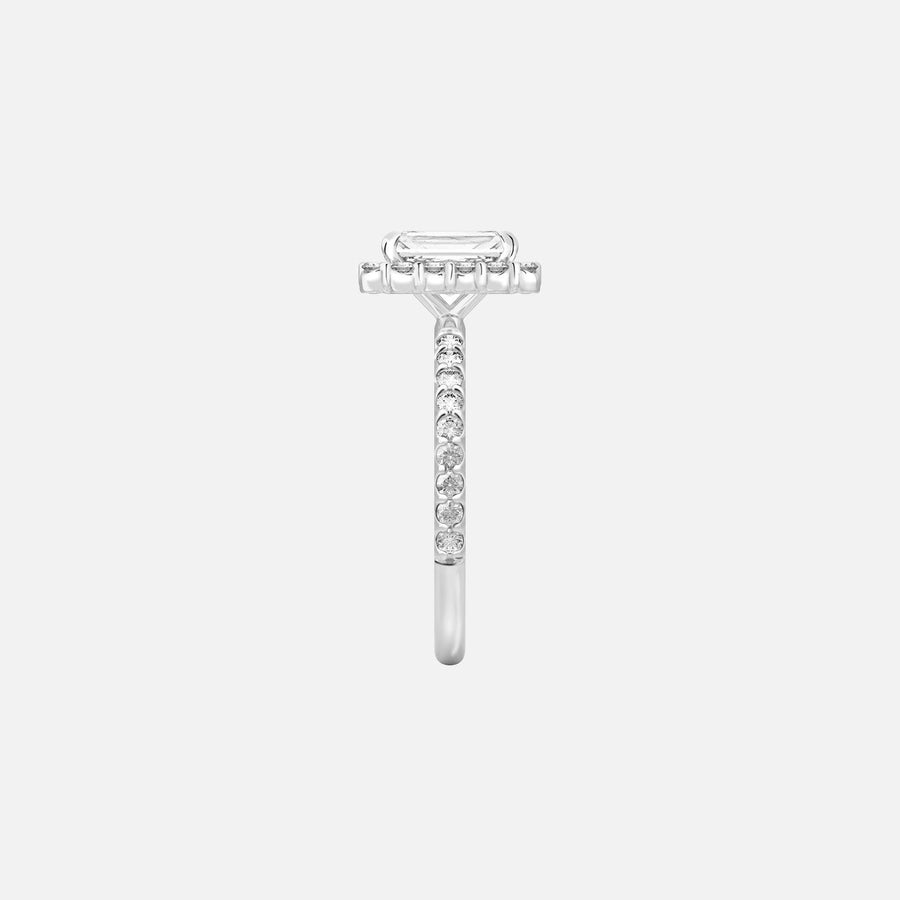 The Halo Amadora Radiant Pave Moissanite Ring - KNT - Engagement Rings, Wedding Bands & Fine Jewelry