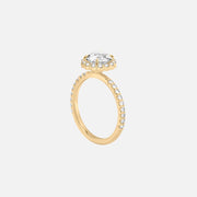 The Halo Amadora Round Pave Moissanite Ring - KNT - Engagement Rings, Wedding Bands & Fine Jewelry