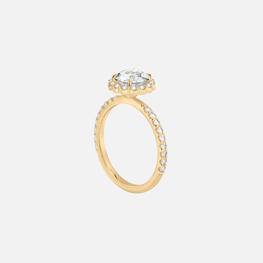 The Halo Amadora Round Pave Moissanite Ring - KNT - Engagement Rings, Wedding Bands & Fine Jewelry
