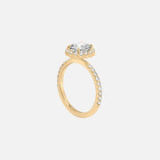 The Halo Amadora Cushion Pave Moissanite Ring - KNT - Engagement Rings, Wedding Bands & Fine Jewelry