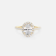 The Halo Amadora Oval Pave Moissanite Ring - KNT - Engagement Rings, Wedding Bands & Fine Jewelry