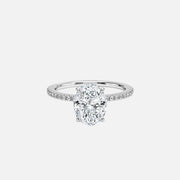 The Pave Andrewe Oval Moissanite Ring - KNT - Engagement Rings, Wedding Bands & Fine Jewelry