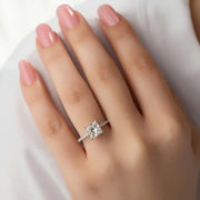 The Pave Andrewe Princess Moissanite Ring - KNT - Engagement Rings, Wedding Bands & Fine Jewelry