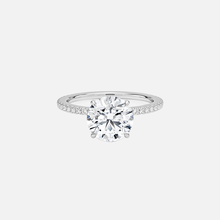 The Pave Andrewe Round Moissanite Ring - KNT - Engagement Rings, Wedding Bands & Fine Jewelry