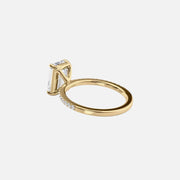 The Pave Andrewe Emerald Moissanite Ring - KNT - Engagement Rings, Wedding Bands & Fine Jewelry