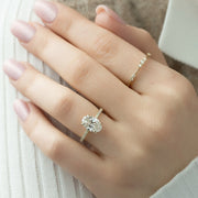 The Pave Andrewe Oval Moissanite Ring - KNT - Engagement Rings, Wedding Bands & Fine Jewelry
