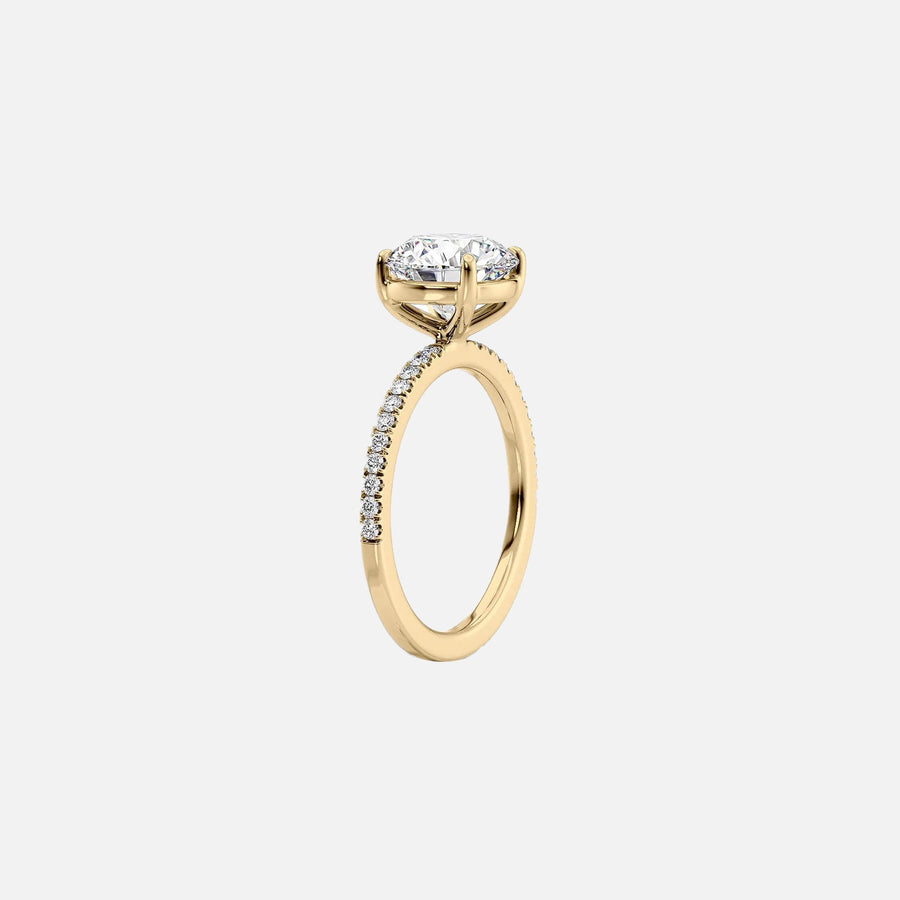 The Pave Andrewe Round Moissanite Ring - KNT - Engagement Rings, Wedding Bands & Fine Jewelry