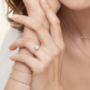 The Pave Andrewe Round Moissanite Ring - KNT - Engagement Rings, Wedding Bands & Fine Jewelry