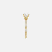 The Pave Andrewe Cushion Moissanite Ring - KNT - Engagement Rings, Wedding Bands & Fine Jewelry