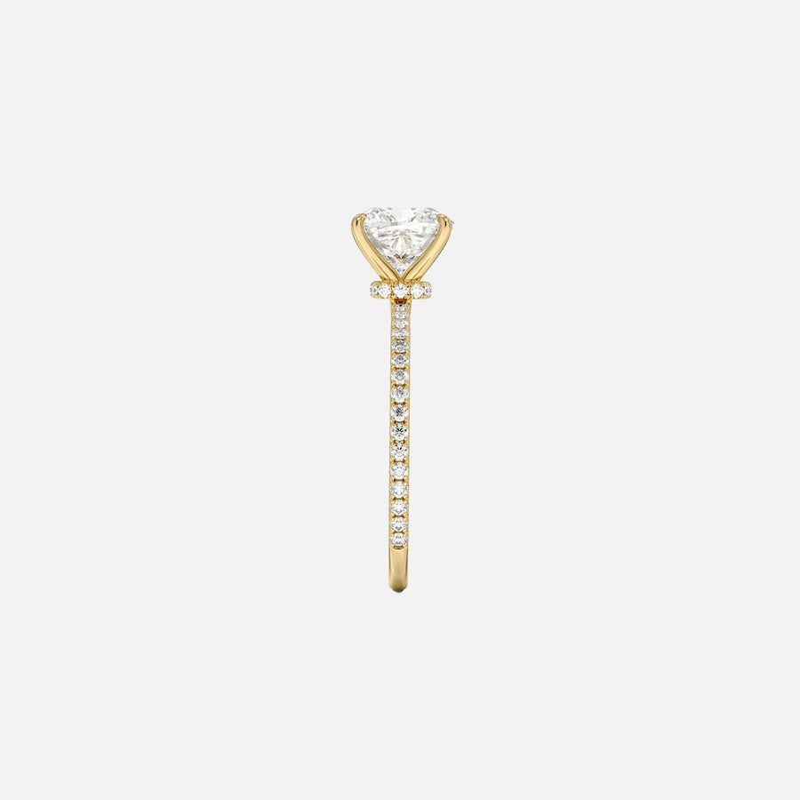 The Pave Andrewe Cushion Moissanite Ring - KNT - Engagement Rings, Wedding Bands & Fine Jewelry