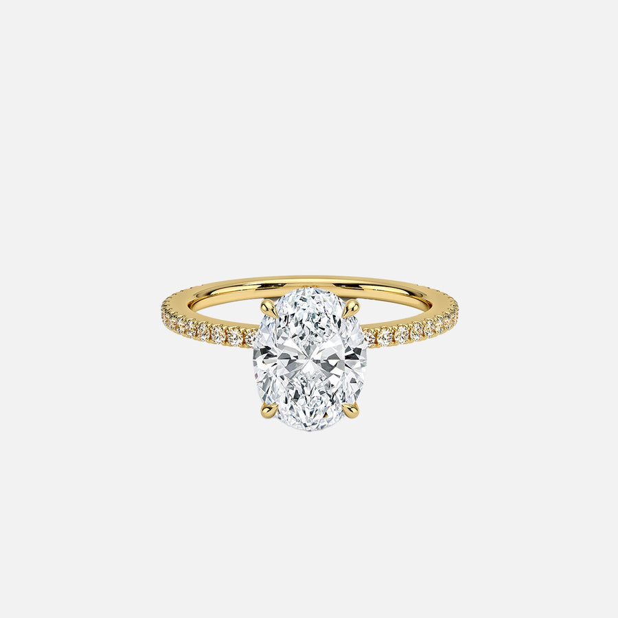 The Pave Andrewe Oval Moissanite Ring - KNT - Engagement Rings, Wedding Bands & Fine Jewelry