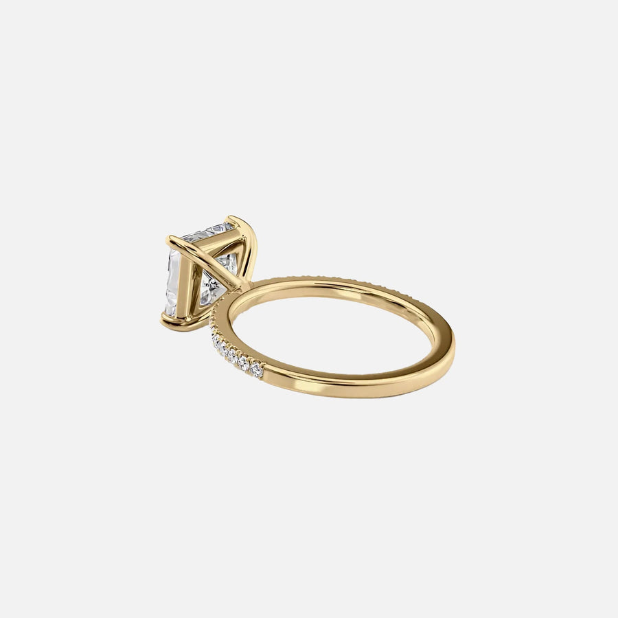 The Pave Andrewe Princess Moissanite Ring - KNT - Engagement Rings, Wedding Bands & Fine Jewelry