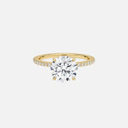 The Pave Andrewe Round Moissanite Ring - KNT - Engagement Rings, Wedding Bands & Fine Jewelry