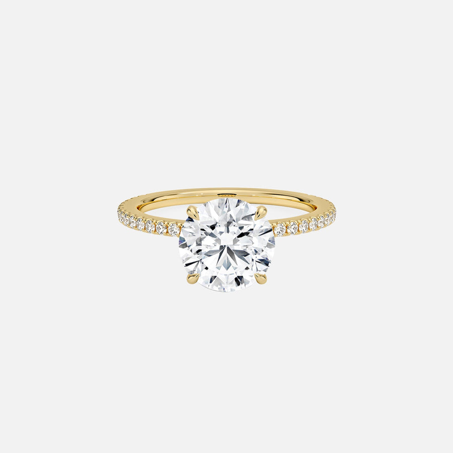 The Pave Andrewe Round Moissanite Ring - KNT - Engagement Rings, Wedding Bands & Fine Jewelry