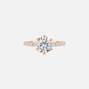  Audrey Lab Diamond 18k Rose Gold Round 1