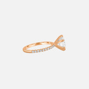  Audrey Lab Diamond 18k Rose Gold Round 2