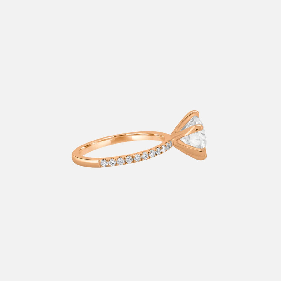  Audrey Lab Diamond 18k Rose Gold Round 2