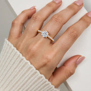  Audrey Lab Diamond 18k Rose Gold Round 5 Final