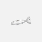  Audrey Lab Diamond 18k White Gold Round 2