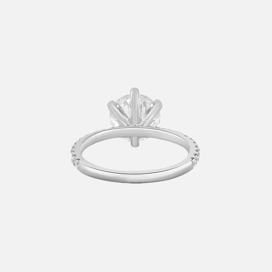  Audrey Lab Diamond 18k White Gold Round 3