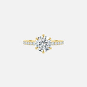 Audrey Lab Diamond 18k Yellow Gold Round 1