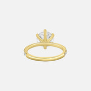  Audrey Lab Diamond 18k Yellow Gold Round 3
