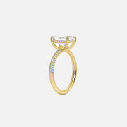 The Hidden Halo Aurora Radiant Pave Moissanite Ring - KNT - Engagement Rings, Wedding Bands & Fine Jewelry