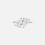 The Toi et moi Aurum Pear Solitaire Moissanite Ring - KNT - Engagement Rings, Wedding Bands & Fine Jewelry