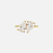 The Toi et moi Aurum Pear Solitaire Moissanite Ring - KNT - Engagement Rings, Wedding Bands & Fine Jewelry