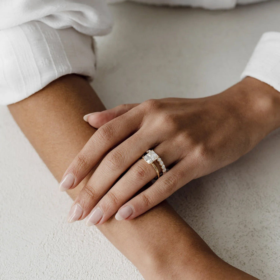 The Pave Aveline Prong Moissanite Ring - KNT - Engagement Rings, Wedding Bands & Fine Jewelry